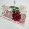 Rosa Perla Comercio Transfronterizo Flor Artificial Rosa de un Solo Tallo Decoración del Hogar Flor Falsa Flor de Seda Ramo de Mano