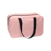 Bolso Cruzado de PU, Neceser para Mujer, Bolso de Mano Portátil, Bolsa Impermeable para Artículos de Tocador de Cuidado de la Piel, Bolso de Gran Capacidad, Bolsa de Viaje