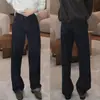 Jeans rectos casuales de moda otoñal para hombre, de nicho, versátiles, elegantes, vintage, desgastados
