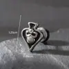 Pendientes de Acero Inoxidable con Forma de Cruz y Ángel para Hombre Lele Jewelry Moda Tendencia Europeos y Americanos Más Vendidos Estilo Punk Oscuro