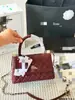 Bolso de cadena nuevo con patrón de rombos, bolso de mano clásico estilo Chanel con solapa y patrón de caviar, bolso de hombro y bandolera de color caviar para mujer