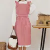 Comercio Exterior Transfronterizo Estilo Francés Coreano Retro Delantal Fruncido Delantal de Cuadros talla grande Ampliar Delantal de Cuadros