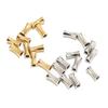Accesorios de joyería DIY cuentas de acero inoxidable chapadas en oro al vacío cuentas espaciadoras cuentas espaciadoras en forma de hueso arqueado accesorios de joyería