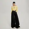2 Colores Retro Cintura Alta Holgados Pierna Ancha Pantalones Caída Largo Hasta el Suelo Versátiles Jeans de Pierna Recta y Pantalones Extendido 2026 Mujer
