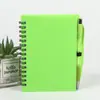 Caderno em Espiral Colorido de PP Moldado Transfronteiriço em Estoque A6 Caderno Simples para Estudante Caderno Personalizado em Pequena Quantidade