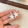 Vacaciones en la Isla~Aretes Dobles de Estrella de Mar para Mujer, Exquisitos Aretes Adecuados para Vacaciones en la Playa, Aretes Únicos y Distintivos al por Mayor