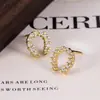 Brincos em U Full Diamond para Mulheres, Não é Preciso Tirar para Dormir, Design Único, Exquisitos, Luxo Leve, Brincos Únicos