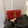 Transfronteiriço 2025 Nova Bolsa Versátil Yangshulin Baguete Bolsas de Ombro Bolsa de Braço Transversal Retro Couro Patente Brilhante Bolsa Feminina