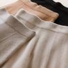 20 Novas Calças de Cashmere de Pernas Largas Femininas Roupa Externa Soltas Com Caimento Casual Tricotadas de Lã Retas Cintura Alta Tendência Emagrecimento Calças da Moda