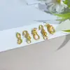 Hebilla de Anillo para Pulsera Antigua de Perlas Doradas Cuentas Espaciadoras Pulsera Hecha a Mano Accesorios de Cuentas Espaciadoras Joyería DIY Colgante Venta al por Mayor