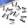 Yu Tian 18*15mm com furo Borboleta simulada termoencolhível decoração tridimensional acessórios para brincos pingentes diy feitos à mão