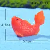Accesorios para Acuario de Micro Paisaje de Peces Koi Rojos Artificiales Transfronterizos, Adorno de Tablero de Coche con Patrón de Olas de Carpa Roja Artificial