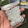 1,000 Perlas de Alto Brillo Japonesas Mini Arte de Uñas Media Perla Fondo Plano Blanco Arroz Materiales Accesorios para DIY de Uñas