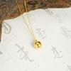 Nueva Cadena de Clavícula de Oro de Arena Vietnamita Estilo Chino, Collar Deslizante de Fruta de la Paz Estilo Lujo Ligero, Joyería Duradera Transfronteriza