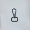 Fivela de cachorro em liga de zinco, fecho de liga, fivela de cauda de peixe, fivela de ferragem para bolsa, fivela de placa quadrada com cauda de 20mm, fivela decorativa de cachorro, fivela de pendurar