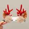 Acessórios de Cabelo de Natal Estilo Floresta Presépio Grampo de Cabelo Orelhas de Galho Fofas para Crianças Acessórios de Tiara Pequenos Grampos Acessórios de Cabelo