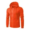 Comercio Exterior Amazon Cárdigan Suéter de Color Sólido Sudadera con Forro Polar Top Deportivo Otoño e Invierno Hombres y Mujeres Camisa con Cremallera