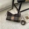 Bolso Retro de Axila, Bolso Cruzado, Bolso de Mujer, Moda de Alta Gama, Bolso de Hombro Versátil, Bolso Cubo Cuadros Casual Simple