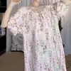 Bata de Nuevo Estilo 2026 para Mujer, Vestido de Algodón y Seda Delgado de Verano que se Puede Usar Afuera, Vestido de Longitud Media de Alta Gama Estilo Coreano