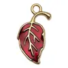 Set Mixto de 20 Colgantes Grandes de Aleación Esmaltada Roja Accesorios para Joyería DIY Accesorios para Aretes Pulsera Colgantes Perforados Dijes