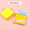 Notas Adesivas Coloridas Criativas, Notas Adesivas Fofas, Blocos de Notas de Papelaria para Escritório, Papel de Nota Adesivo Forte para Mensagens de Estudante, Rasgável