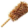 Plumero con Plumas Reales Engrosadas Hecho a Mano para Uso Doméstico y de Coche para Eliminación de Polvo de Bodas y Año Nuevo y Tareas del Hogar Plumero Zen Antiguo