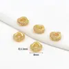 Cor Dourada 14K Zircônia Conserva Cor Engrenagem Planeta Órbita Contas Espaçadoras DIY Pulseira de Contas Colar Material Acessórios C45