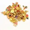 Pulsera con Colgante Antiguo de Oro para Atraer la Fortuna, Separador de Cuentas, Adorno Colgante, Pulsera DIY, Collar, Accesorios de Joyería, Lote Mixto
