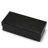 Caja de papel para estuche de gafas de base y tapa al por mayor de fábrica en stock, patrón de lichi cepillado de puntos y líneas, embalaje exterior de tres en uno extraíble con tapa abatible, se puede imprimir