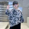 Sudadera de Primavera y Otoño para Niños 2026 Nuevo Estilo para Niños Mayores, Informal de Manga Larga para Otoño, Camuflaje Holgado