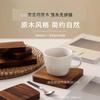 Posavasos de Madera de Nogal Sudamericano, Nuevas Bandejas de Té de Madera Maciza Aislantes de Calor Estilo Chino, Manteles Individuales Cuadrados