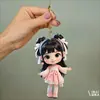Nuevo Estilo Estilo Antiguo Hanfu Llavero de Acrílico Lindo, Adorable Chica con Traje Antiguo Colgante para Bolso Pequeño
