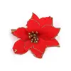 Accesorios de Flores Decorativas, Hojas de Flores Artificiales, Polvo Dorado, Corona DIY, Decoración de Árbol, Moño de Flores, Dorado Cristalino