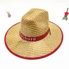 Sombrero de Paja Casual de Ala Ancha para Viaje Sombrero de Sol para Hombre Sombrero de Paja de Protección Solar para Verano para Hombre y Mujer Sombrero de Sol Sombrero de Vaquero