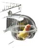 Banheira de papagaio uso de pássaro banho externo Starling pequena banheira para animais de estimação banheira transparente grande caixa de banho suprimentos para pássaros