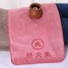 Almohadilla Aislante Especial para el Ombligo de Moxibustión, Calentador de Moxibustión Wuji Xuan para Masaje Pediátrico, Toalla con Agujero para Vaporizar Moxibustión en Forma de Calabaza, Toalla Espesa para Moxibustión del Ombligo