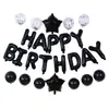 Traje de Globo de Feliz Cumpleaños Látex Lentejuelas Globo Decoración de Fiesta Letras de Aluminio Decoración de Cumpleaños Diseño de Ambiente