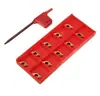 10 peças de insertos CNC DCMT070204 com revestimento colorido
