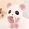 Chapéu de inverno infantil fofo desenho animado panda chapéu de pele meninos e meninas engrossado quente proteção de orelha chapéu bebê bolsa cabeça boné
