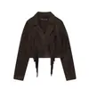 Amazon Wholesale Otoño Nuevo Chaqueta Larga Versátil Efecto Gamuza para Mujer 4344632
