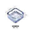 Cinzeiro Quadrado de Hotel Cinzeiro de Cristal Luxo Leve Cinzeiro Doméstico de Cristal Vidro Pequeno Requintado Moda Quadrado Fumaça