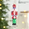 Colgantes para decoración de árbol de Navidad de productos nuevos transfronterizos, pequeños adornos colgantes creativos pintados a mano con vidrio, decoraciones de ambiente temáticas de erizo y oso