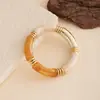 Verano Nuevo Moda Europea y Americana Personalizado Pulsera de Codo de Acrílico Elástica Vintage de Gama Alta Pulsera Maillard