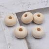 Accesorios de joyería DIY 20 * 12 MM color madera estilo pastoral ábaco cuentas rueda espaciadoras cuentas redondas de madera cuentas sueltas al por mayor