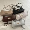 Bolsa de Ombro Feminina de Nicho Estilo Francês de Alta Qualidade, Bolsa de Mão Versátil da Moda para o Dia a Dia, Bolsa Baguete de Braço de Luxo 2025