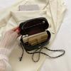 Bolso Caja Plateado Versátil de Moda para Mujer 2026 Nuevo Estilo Bolso Acolchado Bolso de Mano para Mujer Bolso Cruzado con Cadena al Hombro Estilo Chanel