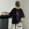 Camiseta de Manga Curta para Meninos Verão 2026 Novo Estilo Marca Tendência de Verão Infantil Camiseta de Algodão Puro Top Estiloso de Meia Manga