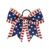Mejores Ventas Europeas y Americanas Día de la Independencia Rayas y Estrellas Lazo Mariposa Cola de Golondrina Serpentina Diadema para el Cabello Diadema Accesorios para el Cabello de Porristas