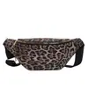 Bolso cruzado de moda para mujer de PU con estampado de leopardo, riñonera, bolso de pecho, versátil, deportivo, de nicho, cruzado para mujer, casual, para teléfono, bandolera, estilo coreano