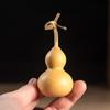 Mini Juguete Natural Pulpa Envuelto Calabaza Vieja Wen Jugar Mango Pequeño Retorcido a Mano Hierba Oro Púrpura Colgante de Cuero